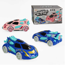 Машинка 5946 B (72/2) 2 кольори, звук, підсвічування, колесо вільного ходу, танцювальні рухи, в коробці