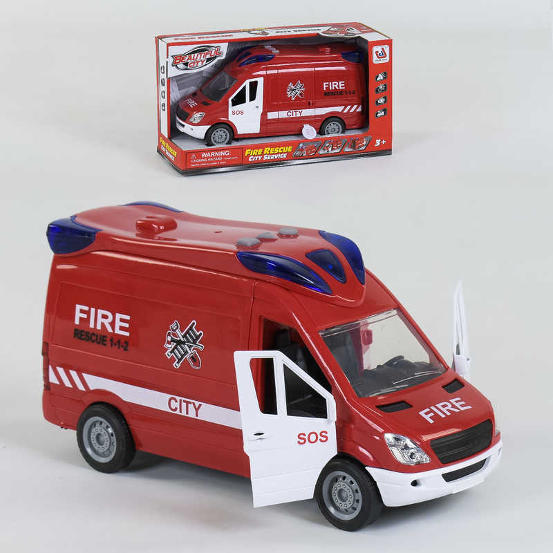 Машинка 666-11 P (24) зі світловими та звуковими ефектами, в коробці