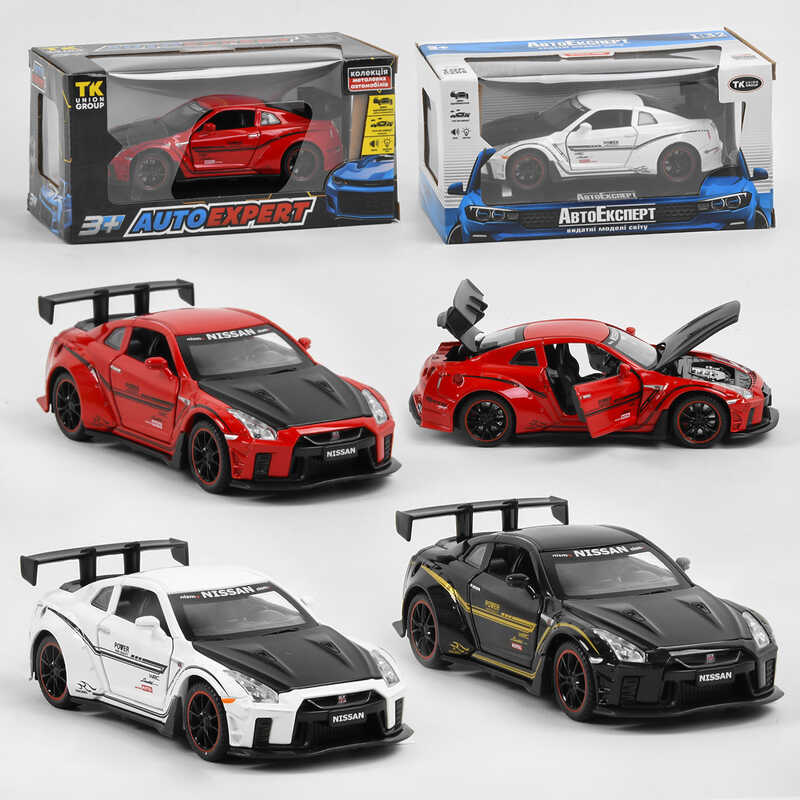 Машинка 700701 (72) “Авто Експерт“, 3 кольори, металопластик, 1:32, світло, звук, інерція, відчиняються двері, багажник, капот, в коробці