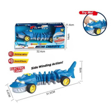 Машинка 765-22 (36/2) “Акула”, звук, підсвічування, гумові колеса, в коробці