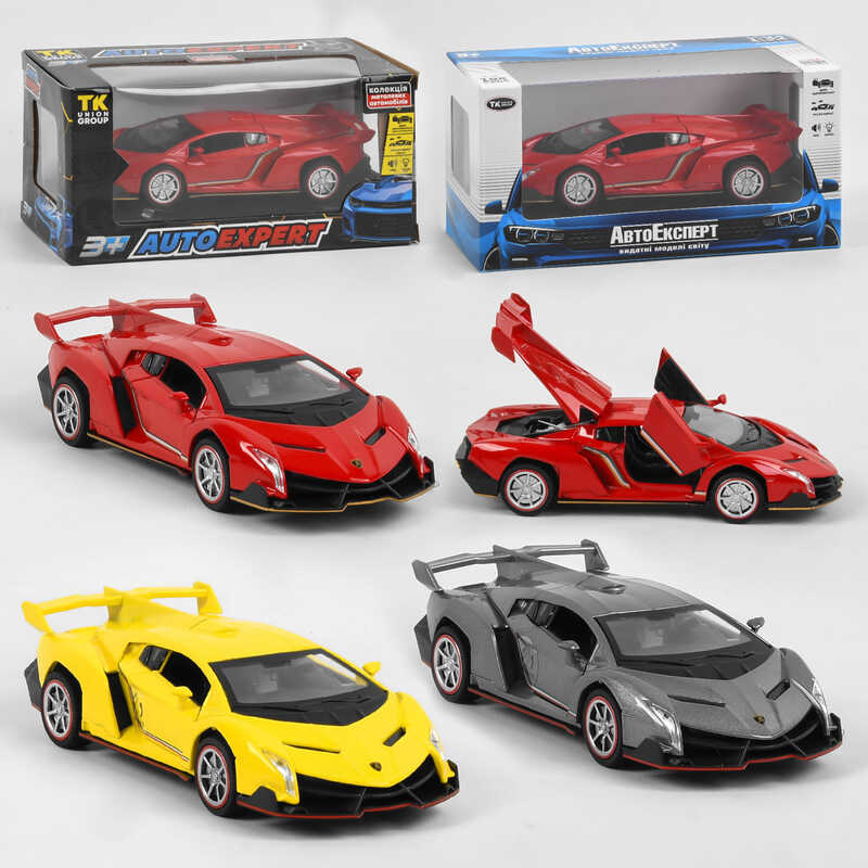Машинка 81322 (72) “Авто Експерт“, 3 кольори, металопластик, 1:32, світло, звук, інерція, відчиняються двері, багажник, в коробці