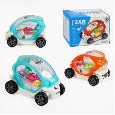 Машинка 8899-135 (168/2) 2 кольори, підсвічування, звук, колесо вільного ходу, рухомі шестерні, в коробці