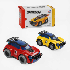 Машинка 9809 (108/2) 2 кольори, звук, підсвічування, колесо вільного ходу, у коробці