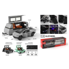 Машинка A 3230 (36) металопластик, інерція, 1:32, підсвічування, звуки, мелодія, будинок на колесах, відкриваються двері, гумові шини, в коробці