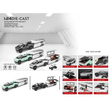 Машинка CZ 58 B (36) 3 кольори, інерція, на батарейках, масштаб 1:32, трейлер-причіп, підсвічування, звуки, відчиняються дверцята, мотоцикл, в коробці, ВИДАЄТЬСЯ ТІЛЬКИ МІКС ВИДІВ