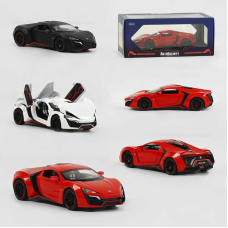 Машинка GT - 07670 (24/2) “Авто Експерт“, 3 кольори, металопластик, 1:24, звук, світло, інерція, рухомі елементи, у коробці, ВИДАЄТЬСЯ МІКС ВИДІВ