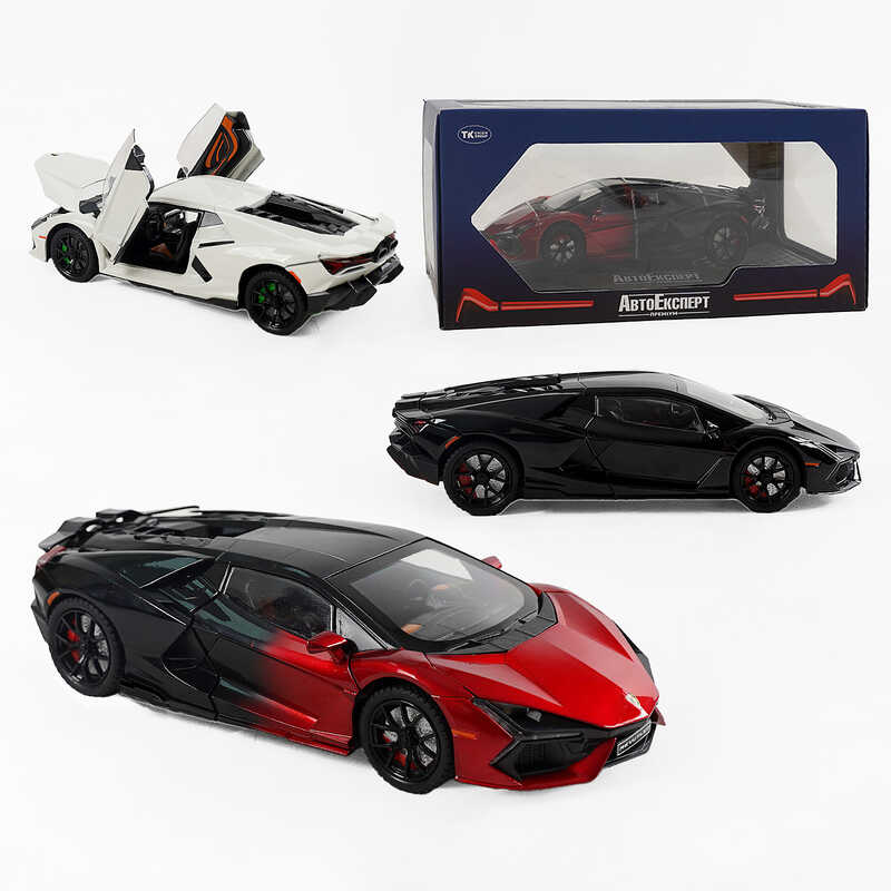 Машинка GT - 11732 (24) “Авто Експерт“, металопластик, 1:24, звук, світло, інерція, відкриваються двері, у коробці, ВИДАЄТЬСЯ МІКС ВИДІВ