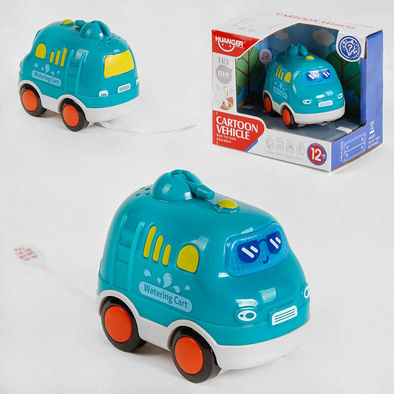 Машинка HE 0537-6 (96/2) “Поливальна машина“, звукові та світлові ефекти, в коробці