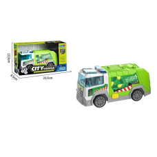 Машинка HH 3010-1 (48) сміттєвоз, підсвічування, звукові ефекти, інерція, прогумовані шини, рухомі деталі, в коробці