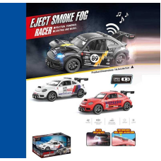 Машинка JCP 1 A (120/2) 3 кольори, звуки, підсвічування, інерція, парогенерація, музика, на батарейках, рухомі дверцята, в коробці, ВИДАЄТЬСЯ ТІЛЬКИ МІКС ВИДІВ