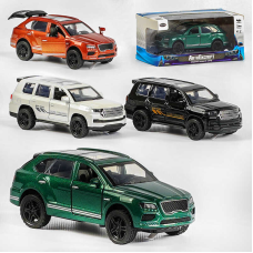 Машинка MG - 02106 (120/2) “Авто Експерт“ 4 види, металопластик, 1:36, звук, світло, інерція, відчиняються двері, багажник, в коробці, МІКС ВИДІВ