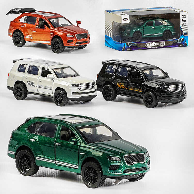 Машинка MG - 02106 (120/2) “Авто Експерт“ 4 види, металопластик, 1:36, звук, світло, інерція, відчиняються двері, багажник, в коробці, МІКС ВИДІВ