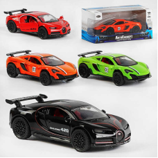 Машинка MG - 04126 (120/2) “Авто Експерт“ 4 види, металопластик, 1:36, звук, світло, інерція, відчиняються двері, в коробці, ВИДАЄТЬСЯ МІКС ВИДІВ