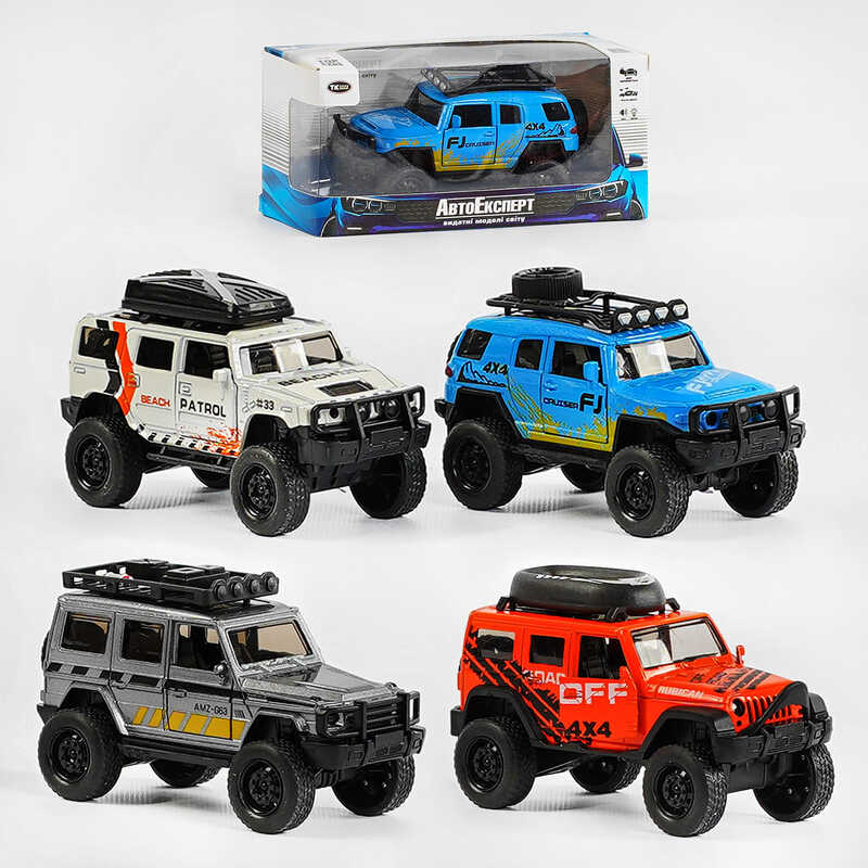 Машинка MG - 10315 (120/2) “Авто Експерт“ 4 види, металопластик, 1:36, звук, світло, інерція, відчиняються двері, в коробці ВИДАЄТЬСЯ МІКС ВИДІВ