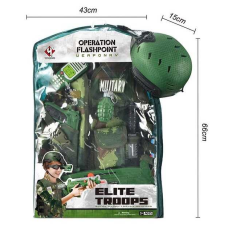 Військовий набір M 012 A (12) 12 елементів, каска, автомат, пістолет, граната, у пакеті