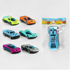 Машинка S 634-10 (1200/2) 6 видів, 1шт в пакеті, металопластик, ВИДАЄТЬСЯ МІКС