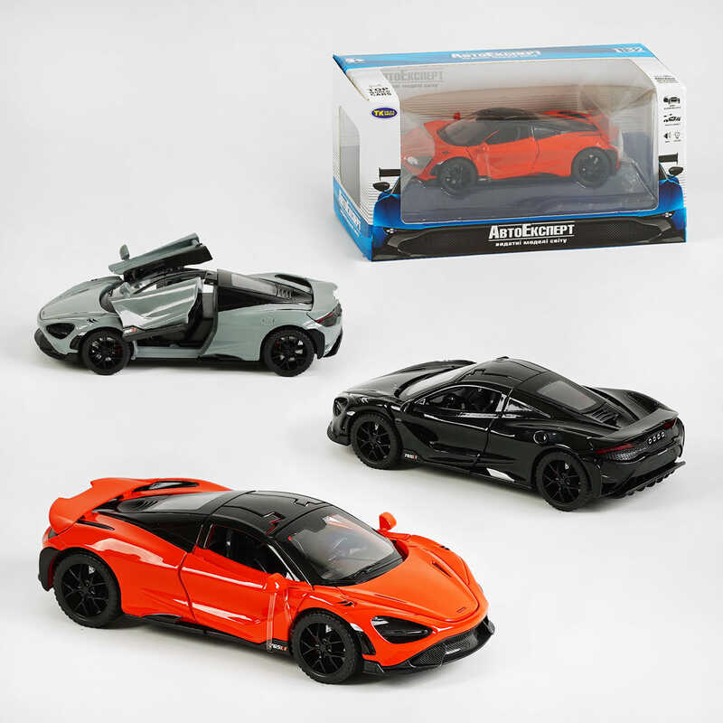 Машинка TK - 15808 (48/2) “Авто Експерт“, 3 кольори, металопластик, 1:32, звук, світло, інерція, рухомі елементи, в коробці, ВИДАЄТЬСЯ МІКС ВИДІВ