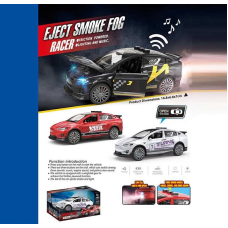 Машинка TSP 1 A (120/2) 3 кольори, звуки, підсвічування, інерція, парогенерація, музика, на батарейках, рухомі дверцята, в коробці, ВИДАЄТЬСЯ ТІЛЬКИ МІКС ВИДІВ