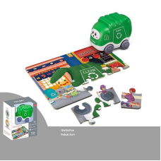 Машинка з пазлами 404 (108) “Сміттєвоз“, інерція, пазл на 20 елементів, в коробці