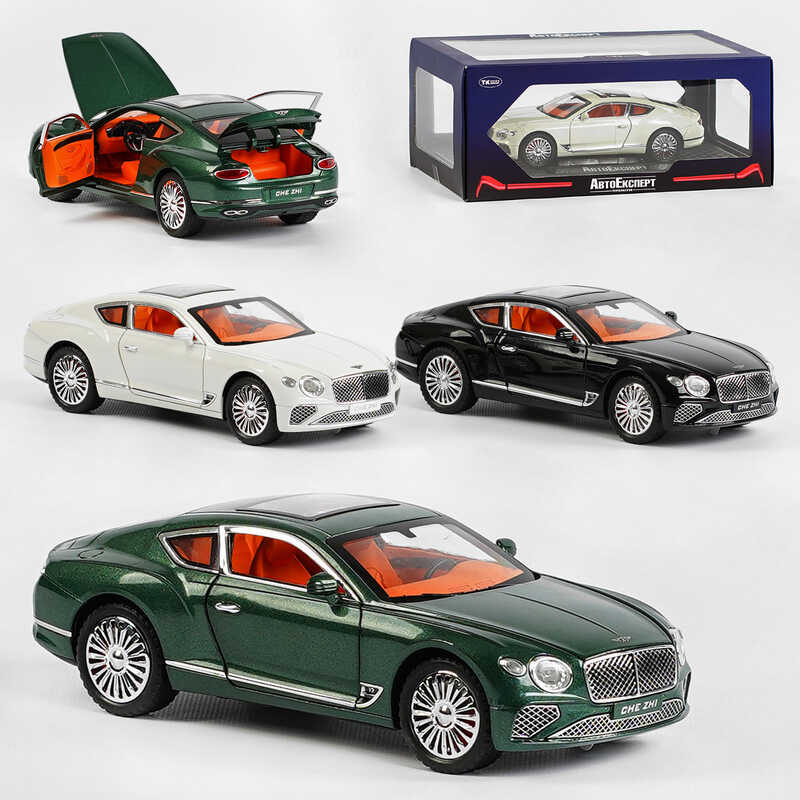 Машинка металопластик GT - 6370 (24/2) “Авто Експерт Преміум“, 3 кольори, 1:24, звук, світло, інерція, відчиняються двері, багажник, капот, у коробці, ВИДАЄТЬСЯ ТІЛЬКИ МІКС ВИДІВ