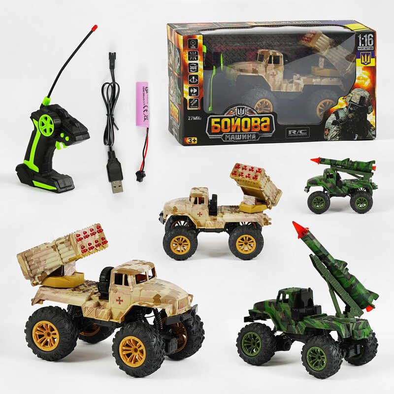 Машинка на радіокеруванні 31730 (24) “TK Group“, звук, підсвічування, амортизація, масштаб 1:16, акум. 3.7V, пульт 27 MHz, рухливі елементи, в коробці