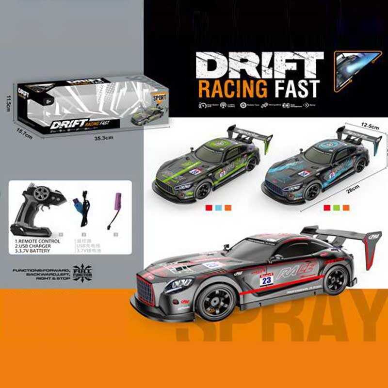 Машинка на радіокеруванні 9900-160 (30) 3 кольори, світло, звук, парогенератор, пульт 2.4GHz, акум. 3.7 V, протиударний корпус, в коробці, ВИДАЄТЬСЯ МІКС ВИДІВ