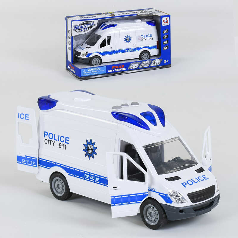 Машинка Поліція 666-09 P (24) світлові та звукові ефекти, в коробці