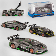 Машинка ТК - 4110 (32) “Авто Експерт“, 2 кольори, металопластик, 1:32, світло, звук, інерція, відчиняються двері, багажник, капот, в коробці