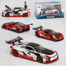 Машинка ТК - 6610 (32) “Авто Експерт“ 2 кольори, металопластик, 1:32, світло, звук, інерція, відчиняються двері, багажник, капот, в коробці