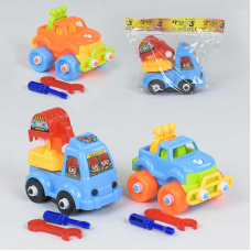 Машинка-конструктор 639 F-2 (300/2) 3 види, 1шт в пакеті, ВИДАЄТЬСЯ ТІЛЬКИ МІКС ВИДІВ