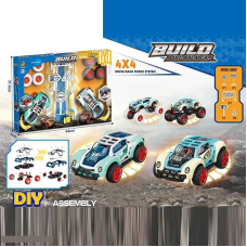 Машинки-конструктори 65277 (24/2) 2 машинки, інерція, 2 набори коліс, гумові шини, інструменти, в коробці