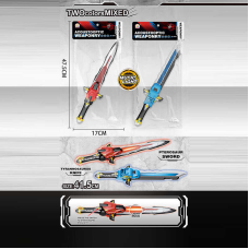 Меч 5620 (120/2) 2 види, підсвічування, три звукові ефекти, довжина 39см, в пакеті