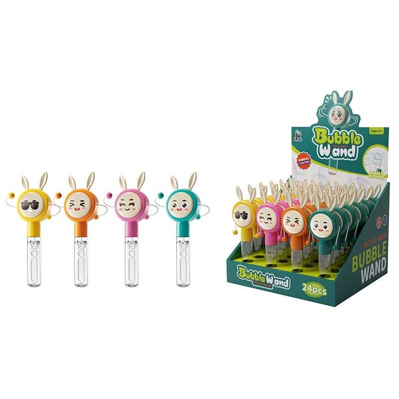 Мильні бульбашки 589 (8) колотушка, гумові вуха, в коробці, ЦІНА ЗА 24 ШТУКИ В БЛОЦІ