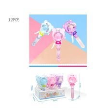 Мильні бульбашки HL 498-32 (16) ЦІНА ЗА 12 ШТУК В БЛОЦІ, ручний вентилятор, висота 21 см, в коробці