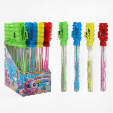 Мильні бульбашки TC 29931 (12) “WToys“, ЦІНА ЗА 24 ШТУКИ В БЛОЦІ, “Потяг“, висота 25см, в коробці