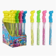 Мильні бульбашки TC 72216 (12) “WToys“, ЦІНА ЗА 24 ШТУКИ В БЛОЦІ, “Динозавр“, висота 25см, в коробці