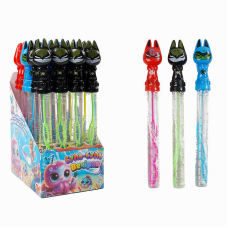 Мильні бульбашки TC 93020 (12) “WToys“, ЦІНА ЗА 24 ШТУКИ В БЛОЦІ, “Герой“, висота 25см, в коробці