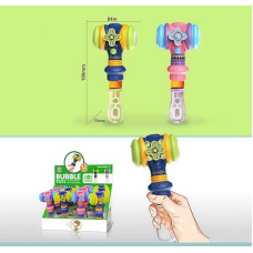 Мильні бульбашки U 006 (12) ЦІНА ЗА 12 ШТУК В БЛОЦІ, висота 19см, молоточок, рухливі елементи, інерційний механізм, в коробці