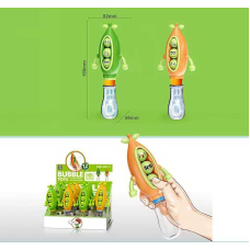 Мильні бульбашки U 009 (12) ЦІНА ЗА 12 ШТУК В БЛОЦІ, “Веселий горох“, висота 19см, пальчикова гра, рухливі елементи, в коробці