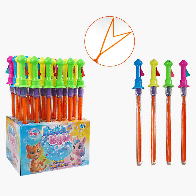 Мильні бульбашки ТК 20208 (4) “WToys“ 24 ШТУКИ В БЛОЦІ