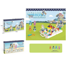 Мозаїка 336-9 (36/2) інструменти, 2 гумові фігурки, валіза з отворами, шурупи, викрутка, болтики, в коробці