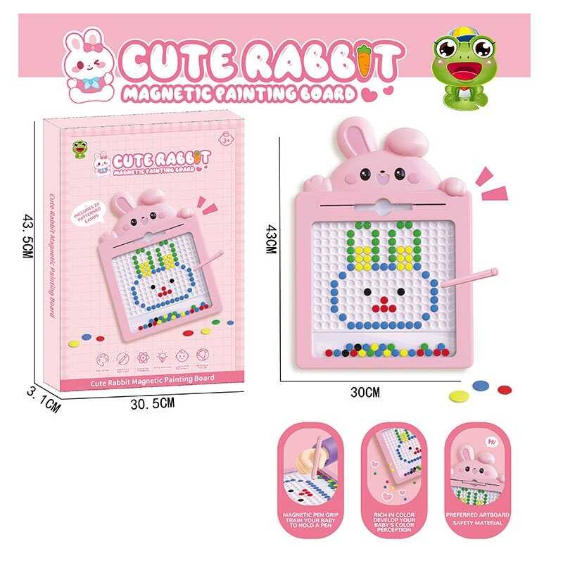 Мозаїка 595-15 (36) “Кролик”, 30х43 см, магнітний стилус, картки із завданнями, в коробці