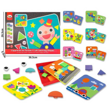 Мозаїка 66829 (48/2) “Вивчення фігур“, 12 карток, 22 елементи, основа-платформа, у коробці