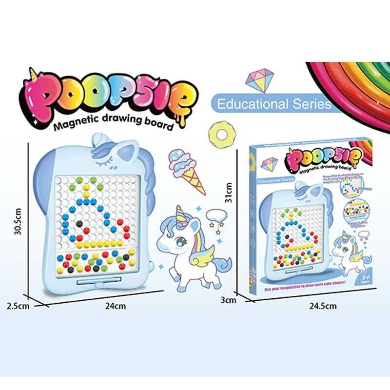 Мозаїка 679 (72/2) магнітна, стилус, кольорові кульки, книжка із завданнями, розмір - 23,5х2х30 см, у коробці