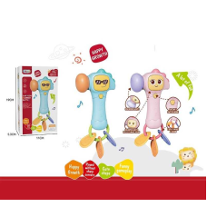 Молоточок 368-42 (144) 2 кольори, розмір - 10х5х29.5 см, звуки, мелодії, підсвічування, прорізувачі, в коробці