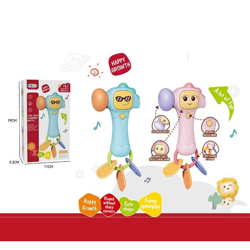 Молоточок 368-42 (144) 2 кольори, розмір - 10х5х29.5 см, звуки, мелодії, підсвічування, прорізувачі, в коробці Молоточок 368-42 (144) 2 кольори, розмір - 10х5х29.5 см, звуки, мелодії, підсвічування, прорізувачі, в коробці