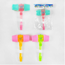 Молоточок 7510 A (576/2) 3 види, підсвічування, пискання, свисток, в пакеті, ВИДАЄТЬСЯ ТІЛЬКИ МІКС ВИДІВ