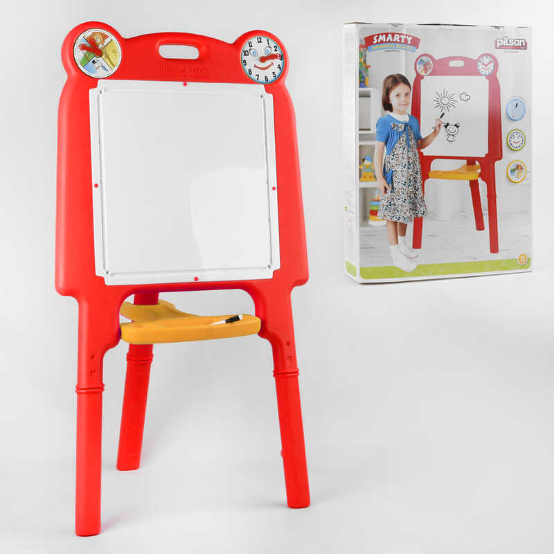 Мольберт 03-413 Pilsan (3) ЧЕРВОНИЙ, в коробці