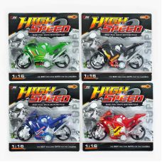 Мотоцикл 396-21 B1 (576/2) 4 кольори, інерційний механізм, на листі, ВИДАЄТЬСЯ ТІЛЬКИ МІКС ВИДІВ