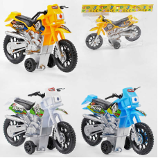 Мотоцикл 669-10 (360/2) 3 види, інерція, 17 см, в пакеті